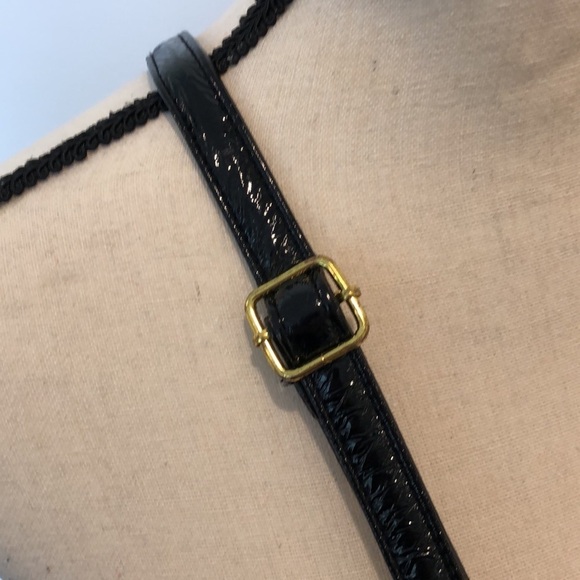 Maggi B Quilted Big hobo  cross-body bag Floral island leaf pattern handle black - Picture 4 of 11